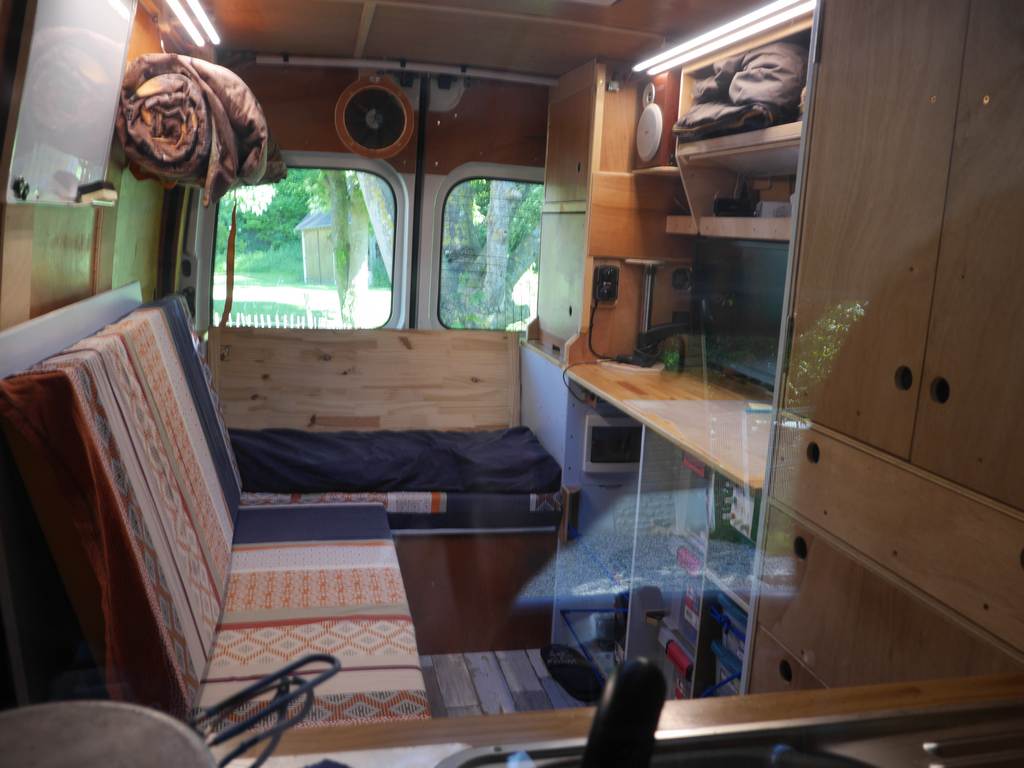 Van interior from the cabin
